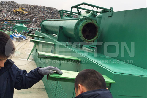 BLL-30 Waste Plastic Pyrolysis Machine Installed in Romania