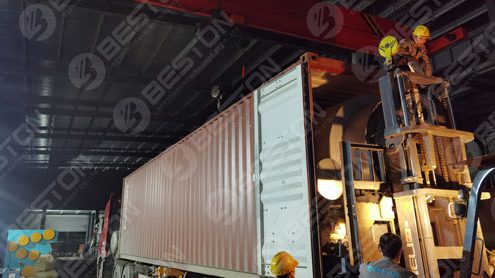 BLJ-3 Beston Oil Sludge Pyrolysis Machine Delivered to Oman