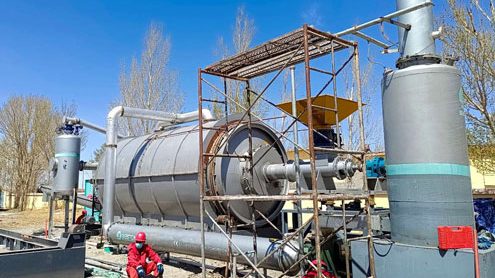 BLJ-16 Beston Oil Sludge Pyrolysis Plant Installed in Inner Mongolia