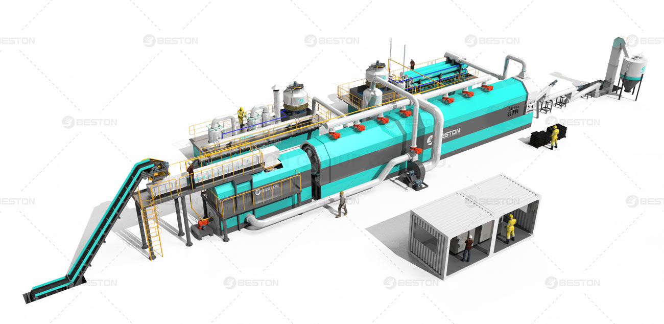 Beston Continuous Pyrolysis Plant for Sale in Malaysia