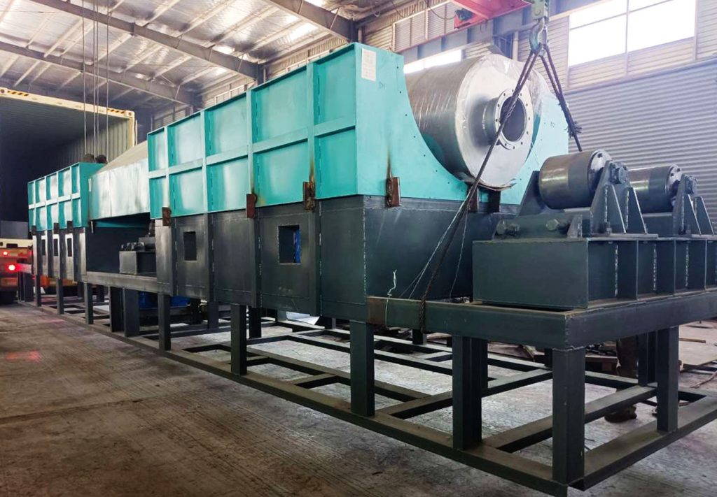 Sludge Compactor Machine Sewage Sludge Biochar Equipment Shipped to Serbia in 2023
