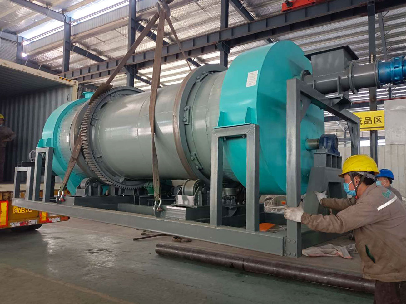 Dryer of Beston Sewage Sludge Biochar Equipment Shipped to Serbia in 2023