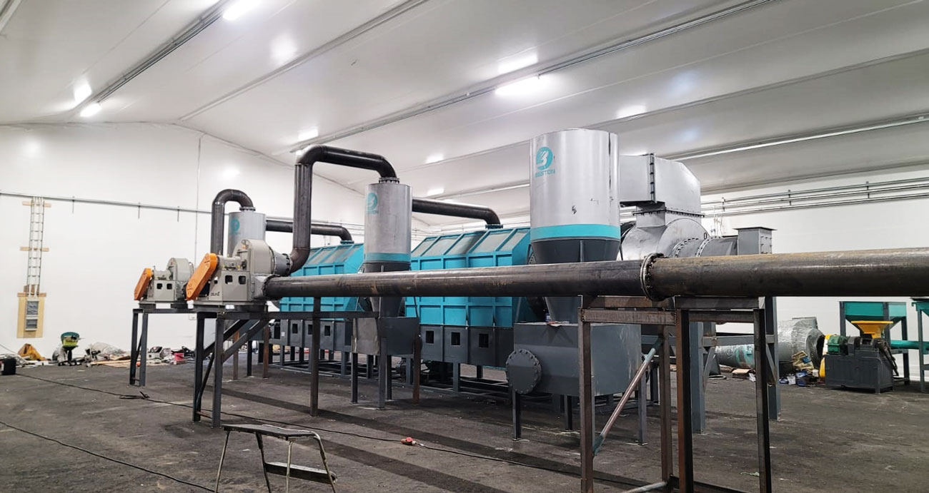Install BST-10 Beston Wood Chips Charcoal Machine in Finland in 2023