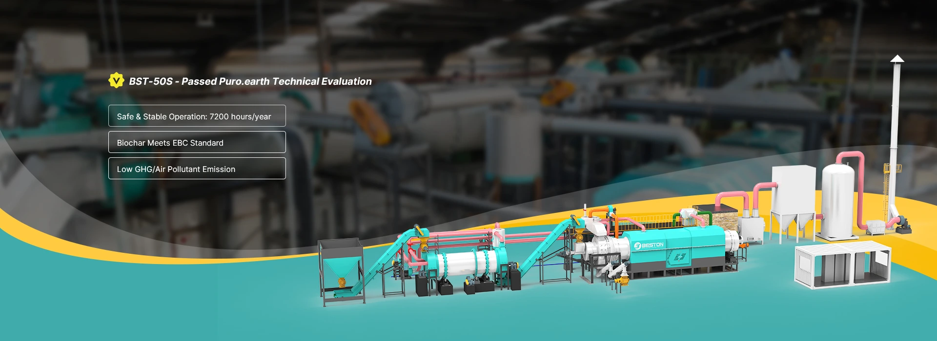 Beston Pyrolysis Plant for Biochar