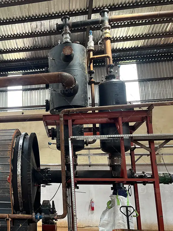 Manifold+Catalytic Tower of Tyre Pyrolysis Plant in Nigeria