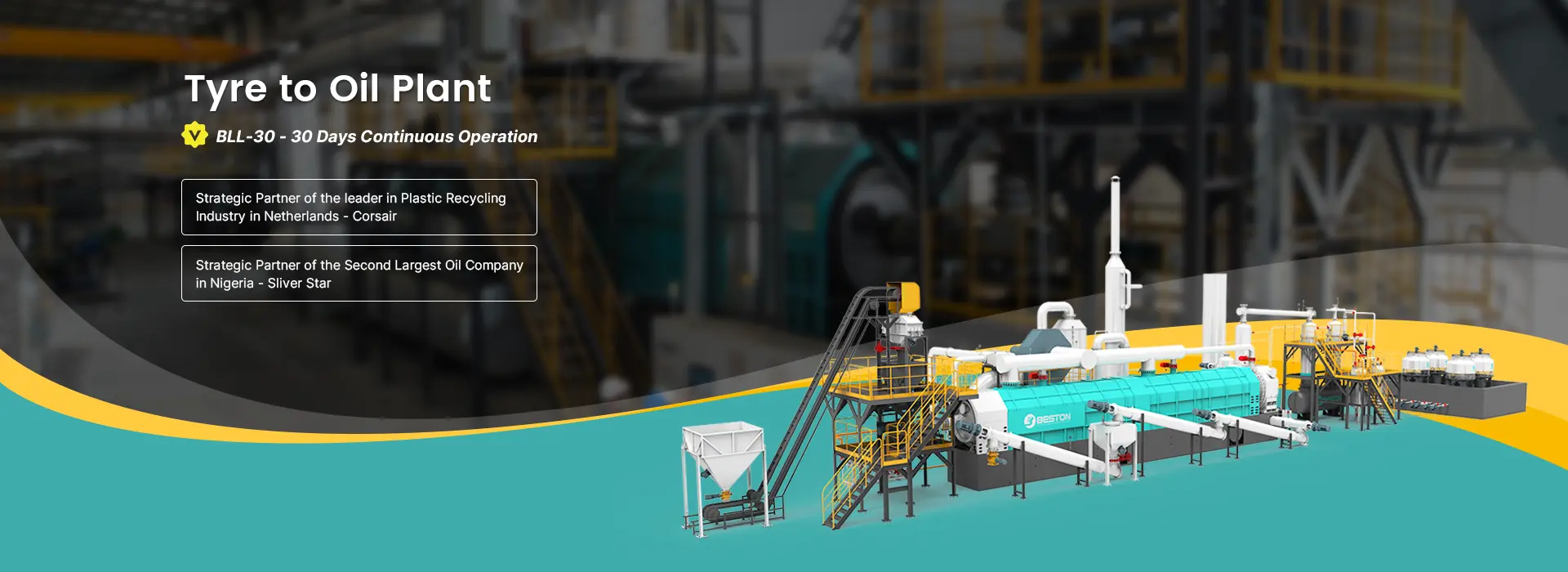 Tyre to Oil Plant Banner