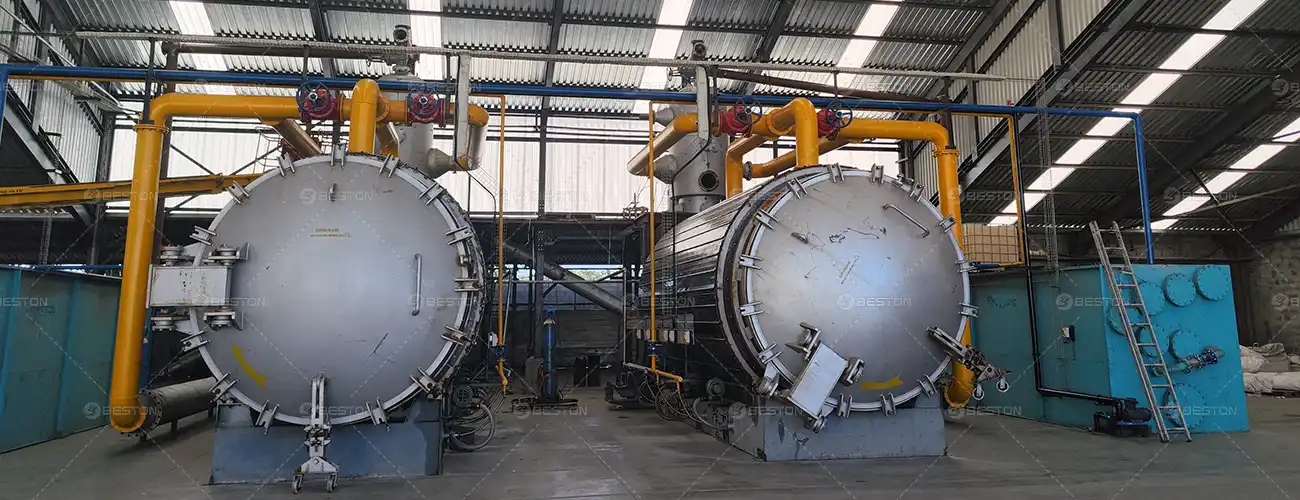 Pyrolysis Equipment with Large Furnace Door in South Africa