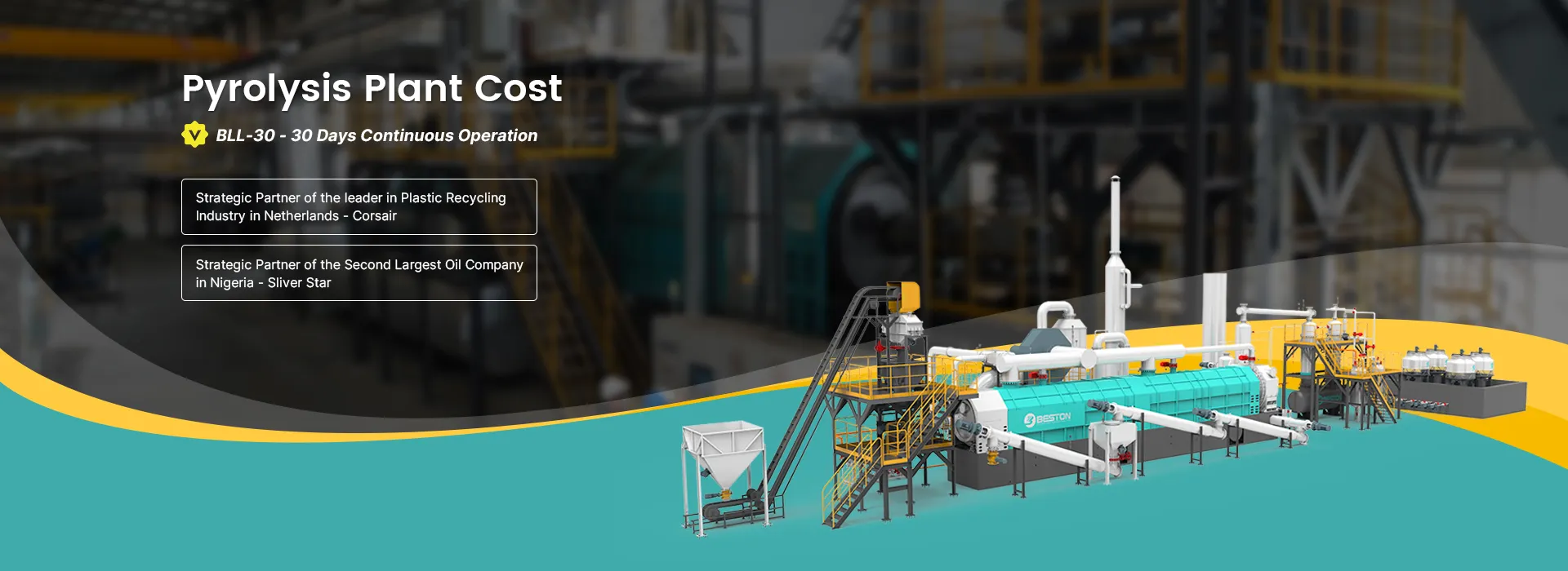Pyrolysis Plant Cost Banner