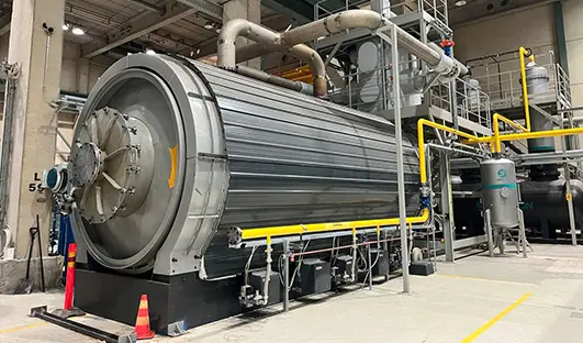 Trial Operation of Small Pyrolysis Machine in Finland