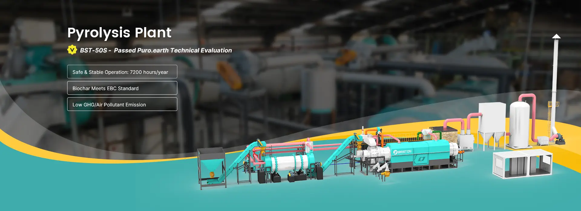 BST-50 Pyrolysis Plant Banner