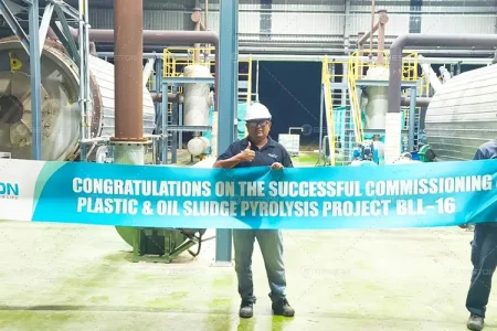 Successful Commisioning of Plastic & Oil Sludge Pyrolysis Project