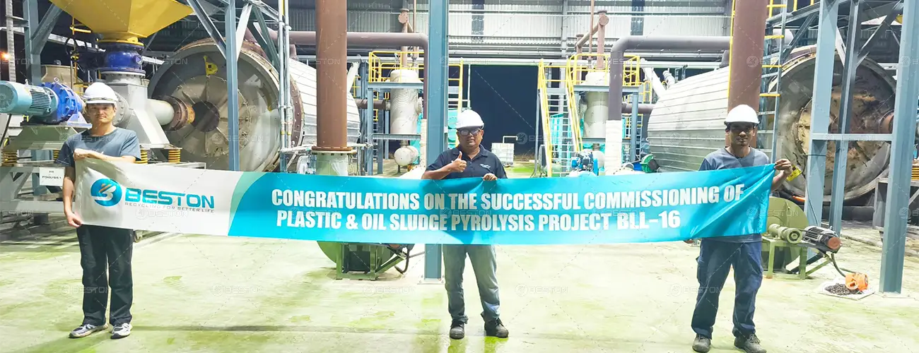 Successful Commisioning of Plastic & Oil Sludge Pyrolysis Project