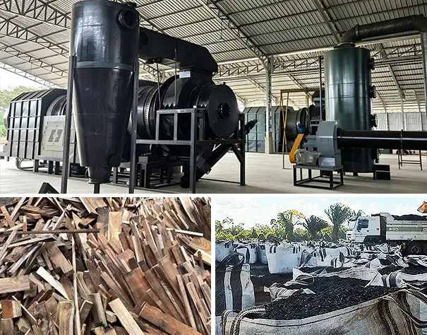 BST-50 Biochar Production Equipment in Bolivia